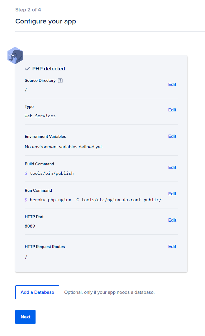Configure your application for DigitalOcean App Platform